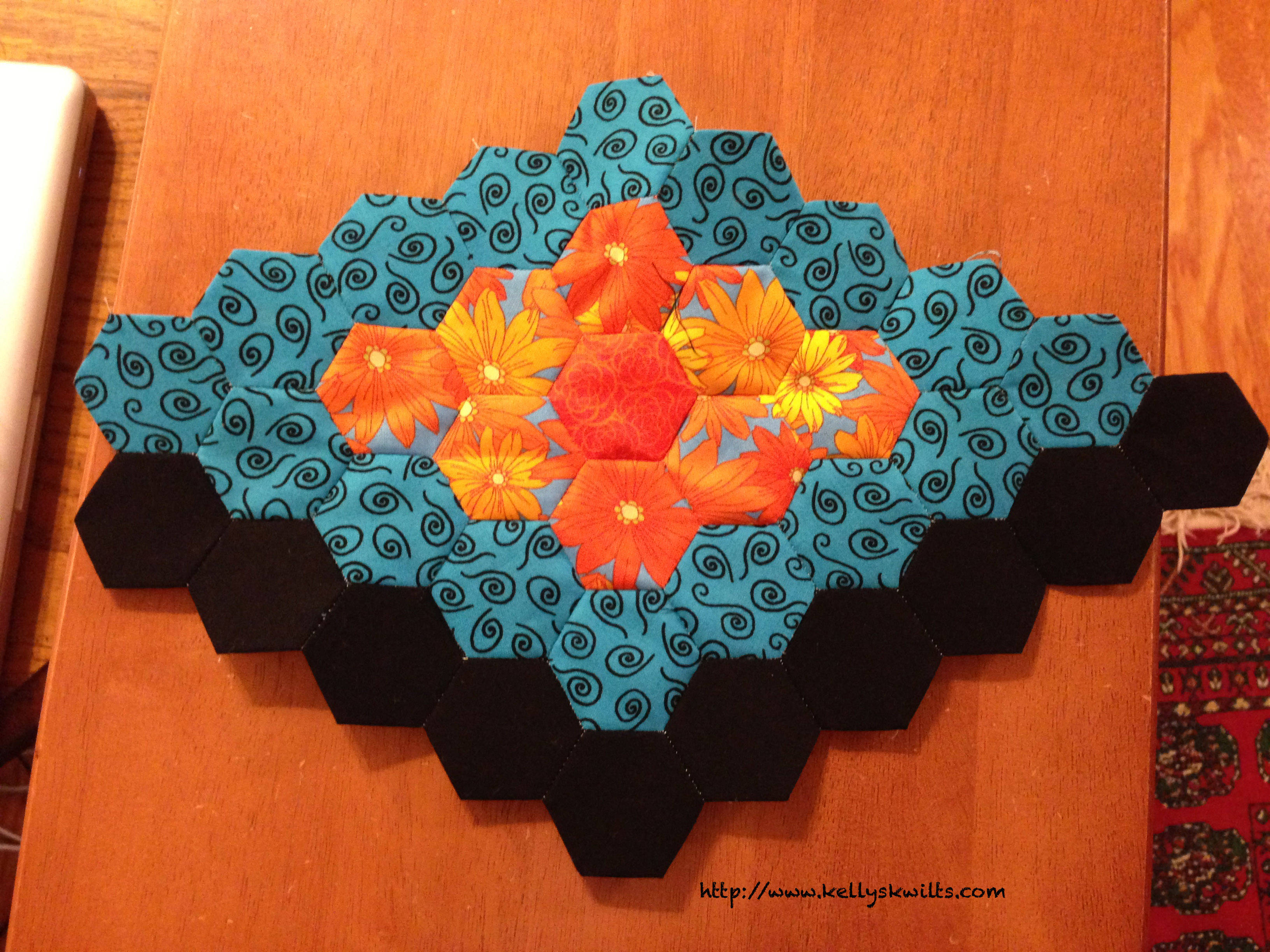Diamond Hexagon Quilt Update